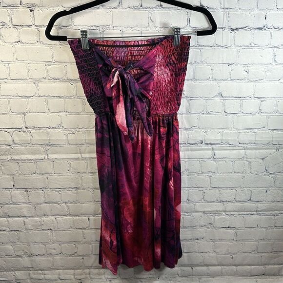 👗 Mossimo Strapless Bathing Suit Cover-Up Dress - Size Small 👗 - Picture 3 of 6